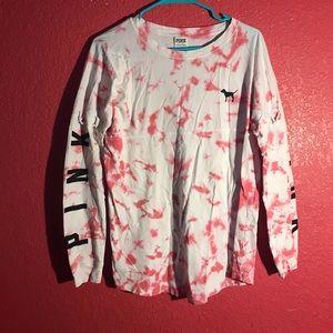 Victoria’s Secret Pink tie die long sleeve